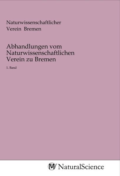 Produktbild: Abhandlungen vom Naturwissenschaftlichen Verein zu Bremen