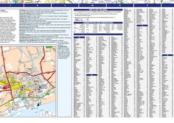 Produktbild: Yorkshire A-Z Visitors Map