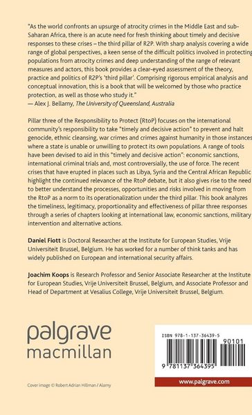 Produktbild: The Responsibility to Protect and the Third Pillar