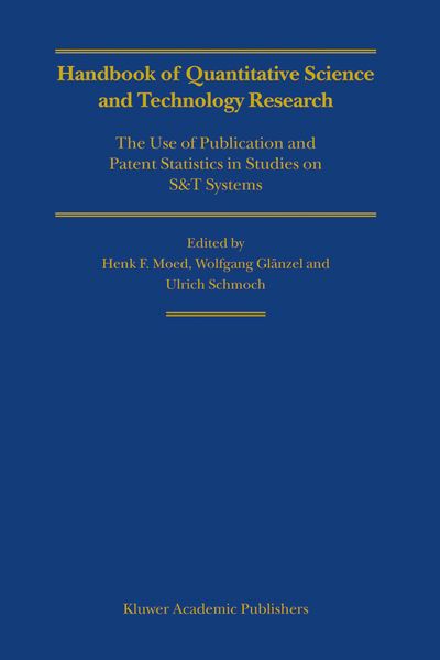 Produktbild: Handbook of Quantitative Science and Technology Research