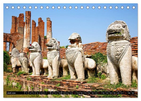 Produktbild: Ayutthaya - Thailands alte Hauptstadt (Tischkalender 2026 DIN A5 quer), CALVENDO Monatskalender