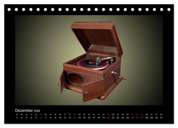 Produktbild: Dampfradios - Antike Radios mit Patina (Tischkalender 2026 DIN A5 quer), CALVENDO Monatskalender