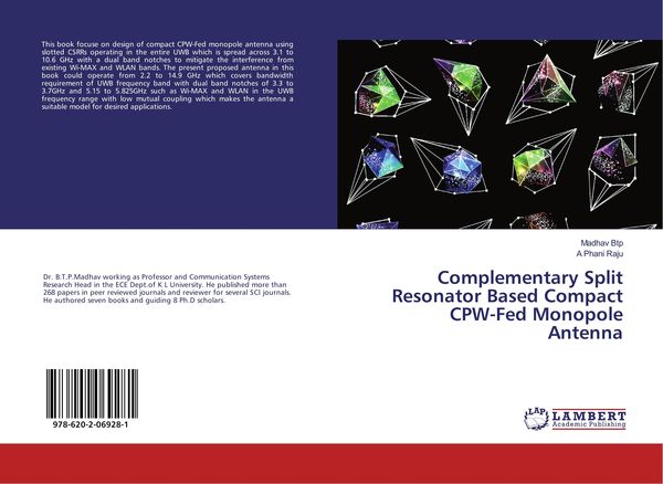 Produktbild: Complementary Split Resonator Based Compact CPW-Fed Monopole Antenna