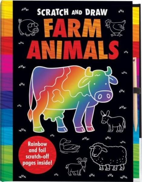 Produktbild: Scratch and Draw Farm Animals - Scratch Art Activity Book
