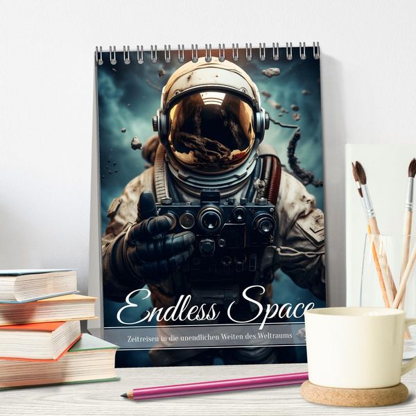 Produktbild: Endless Space - Zeitreisen in die unendlichen Weites des Weltraums (Tischkalender 2026 DIN A5 hoch), CALVENDO Monatskalender