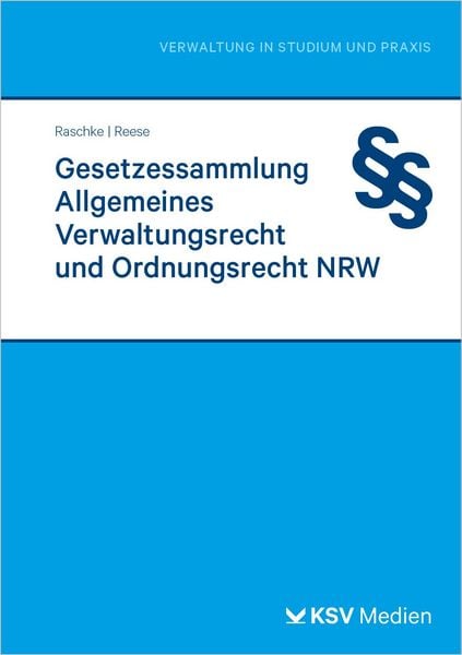Produktbild: Gesetzessammlung Allgemeines Verwaltungsrecht und Ordnungsrecht NRW