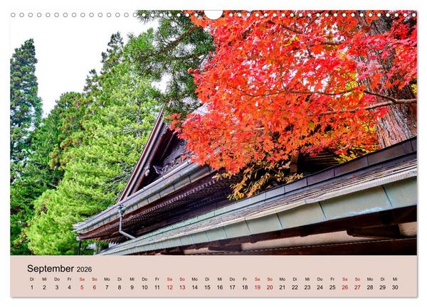 Produktbild: Japan im Herbst (Wandkalender 2026 DIN A3 quer), CALVENDO Monatskalender