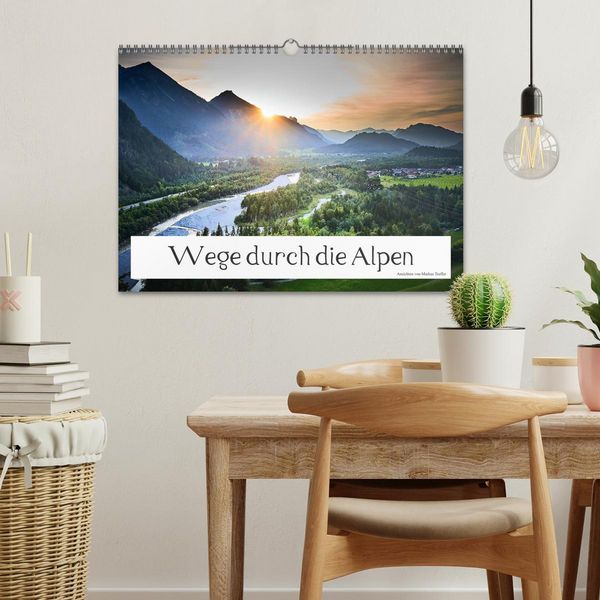 Produktbild: Wege durch die Alpen (Wandkalender 2026 DIN A3 quer), CALVENDO Monatskalender
