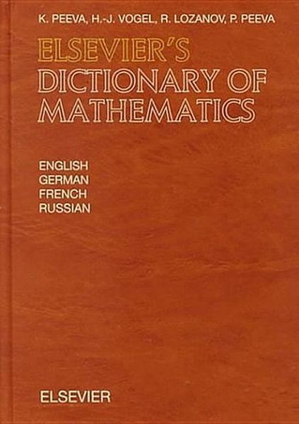 Produktbild: Elsevier's Dictionary of Mathematics