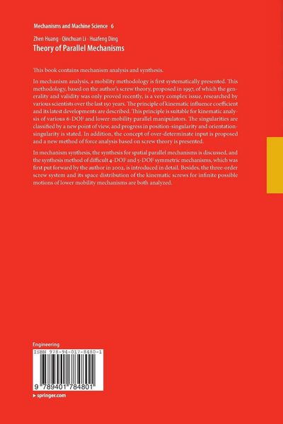 Produktbild: Theory of Parallel Mechanisms