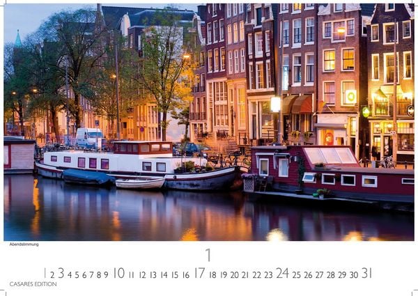 Produktbild: Amsterdam Kalender 2027 &ndash; Wandkalender | Fotokalender |Niederlande |Mitteleuropa 35x50cm - Atemberaubende Fotos von Amsterdams Sehensw&uuml;rdigkeiten, Kan&auml;len und kulturellen Highlights.