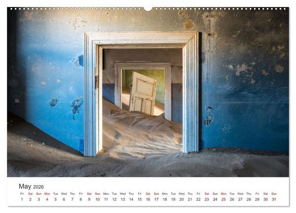 Produktbild: Kolmanskop Sand storm in town (Wall Calendar 2026 DIN A2 landscape), CALVENDO 12 Month Wall Calendar