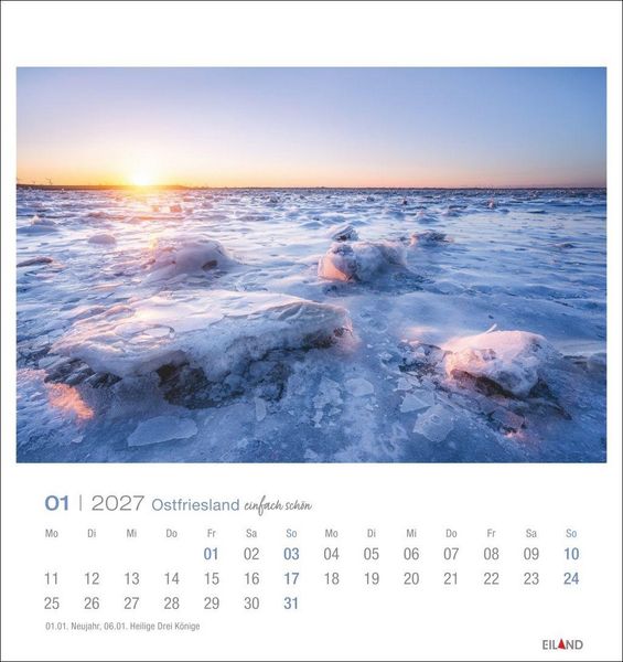 Produktbild: Ostfriesland Postkartenkalender 2027 - einfach sch&ouml;n