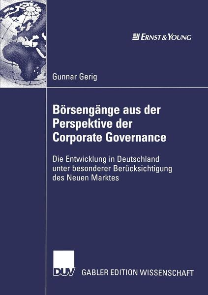 Produktbild: B&ouml;rseng&auml;nge aus der Perspektive der Corporate Governance