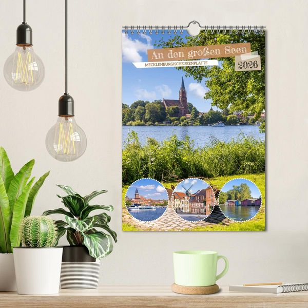 Produktbild: An den gro&szlig;en Seen der Mecklenburgischen Seenplatte (Wandkalender 2026 DIN A4 hoch), CALVENDO Monatskalender