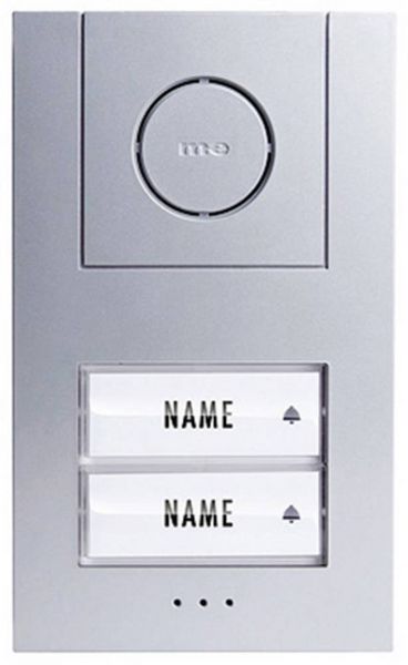 Produktbild: m-e modern-electronics Vistus AD ALU 4020 S Vistus T&uuml;rsprechanlage Kabelgebunden Komplett-Set 2 Familienhaus Silber