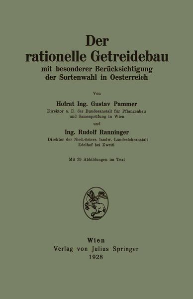 Produktbild: Der rationelle Getreidebau