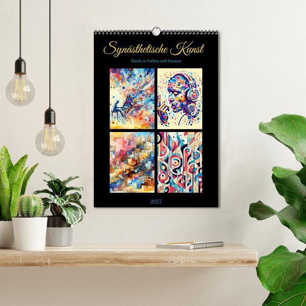 Produktbild: Syn&auml;sthetische Kunst - Musik in Farben und Formen (Wandkalender 2027 DIN A3 hoch), CALVENDO Monatskalender
