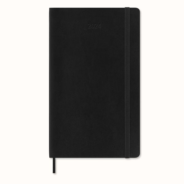 Moleskine 12 Monate Wochen Notizkalender 2024, L/A5, 1 Wo = 1 Seite