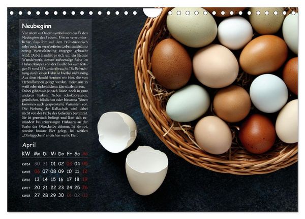 Produktbild: Von der Einzigartigkeit der H&uuml;hner 2026 (Wandkalender 2026 DIN A4 quer), CALVENDO Monatskalender