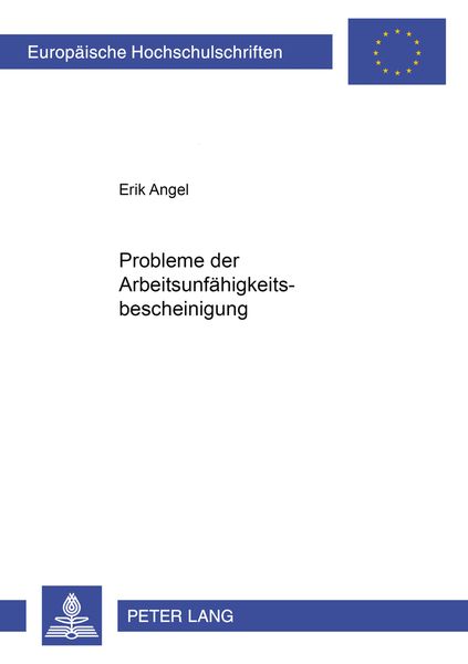 Produktbild: Probleme der Arbeitsunfaehigkeitsbescheinung