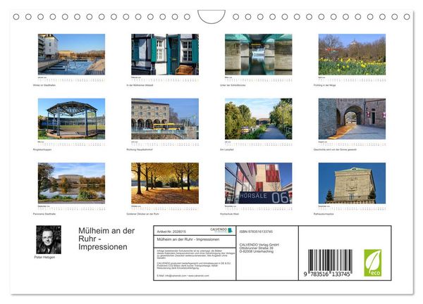 Produktbild: M&uuml;lheim an der Ruhr - Impressionen (Wandkalender 2026 DIN A4 quer), CALVENDO Monatskalender