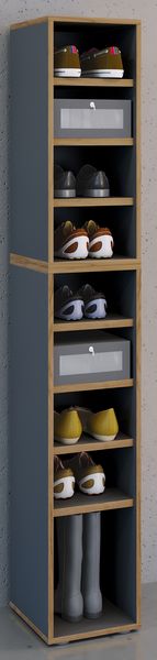 Produktbild: Holz Regal Schuhschrank Schuhregal Salia B30