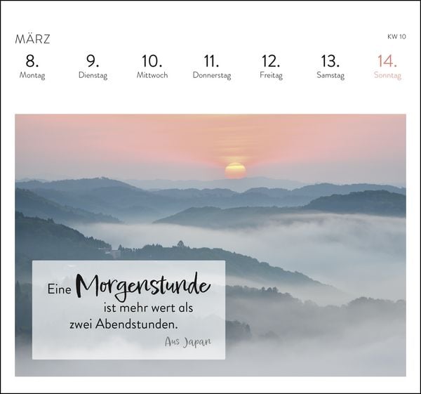 Produktbild: Postkartenkalender 2027: Harmonie und Lebensgl&uuml;ck