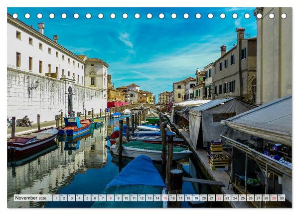 Produktbild: Chioggia - Venedigs kleine Schwester (Tischkalender 2026 DIN A5 quer), CALVENDO Monatskalender