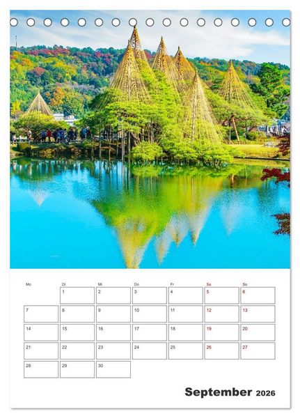 Produktbild: Eine Rundreise - Japan (Tischkalender 2026 DIN A5 hoch), CALVENDO Monatskalender