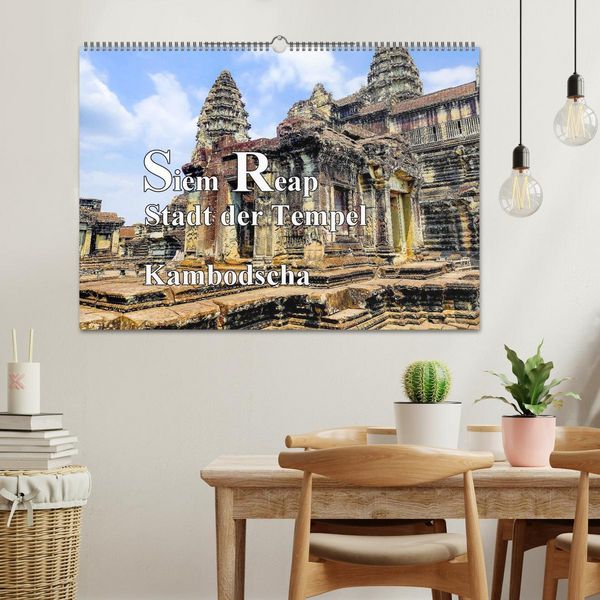 Produktbild: Siem Reap Stadt der Tempel Kambodscha (Wandkalender 2026 DIN A2 quer), CALVENDO Monatskalender