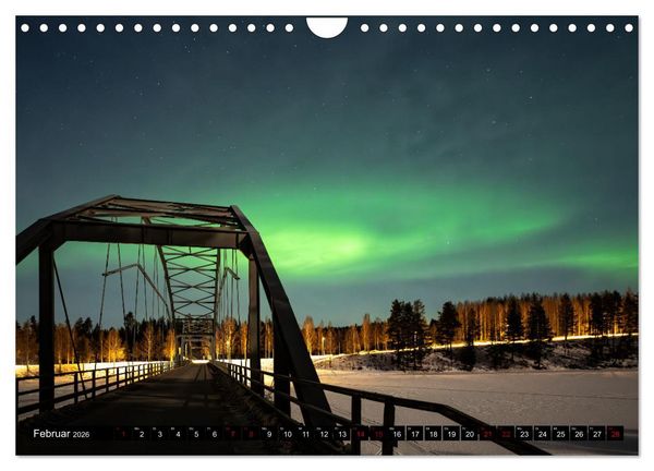 Produktbild: AURORA BOREALIS tanzt (Wandkalender 2026 DIN A4 quer), CALVENDO Monatskalender