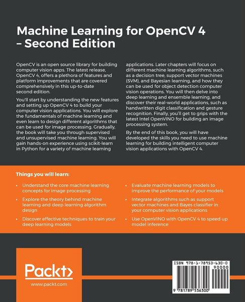 Produktbild: Machine Learning for OpenCV 4- Second Edition