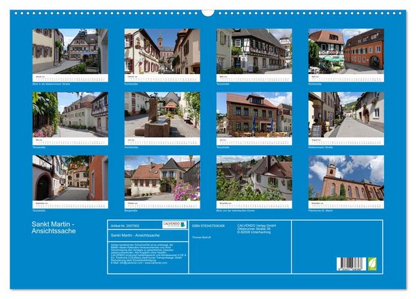Produktbild: Sankt Martin - Ansichtssache (Wandkalender 2026 DIN A2 quer), CALVENDO Monatskalender