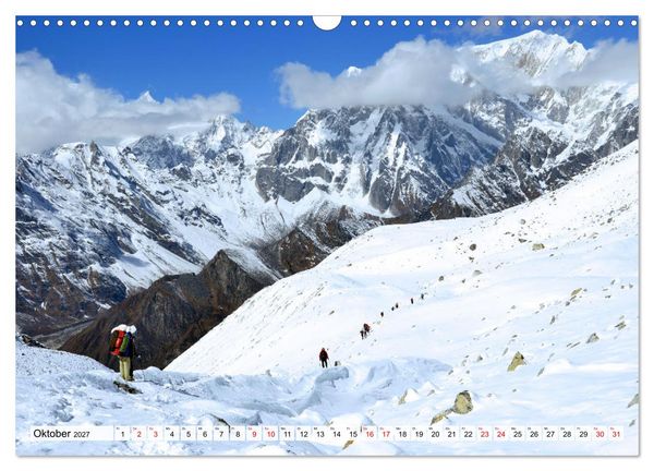 Produktbild: Der Manaslu Himal, gewaltige Bergriesen (Wandkalender 2027 DIN A3 quer), CALVENDO Monatskalender