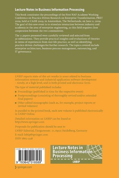 Produktbild: Advances in Enterprise Engineering II