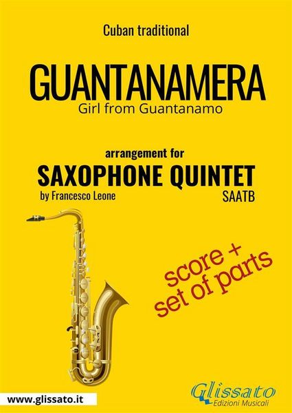 Produktbild: Saxophone Quintet "Guantanamera" score & parts
