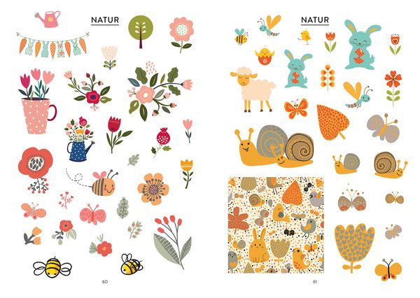 Produktbild: Bullet Journal - Stickerbuch Happy Easter: 750 frühlingshafte Schmuckelemente für die Osterzeit