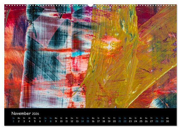 Produktbild: Abstraktes - Harmonie des Zufalls in Formen und Farben (Wandkalender 2026 DIN A2 quer), CALVENDO Monatskalender