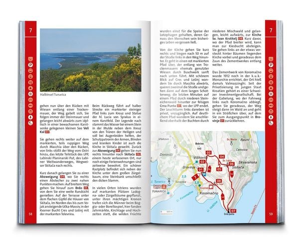 Produktbild: KOMPASS Wanderf&uuml;hrer Istrien mit Kvarner-Bucht, Krk, Rab, Cres und Losinj, 55 Touren mit Extra-Tourenkarte