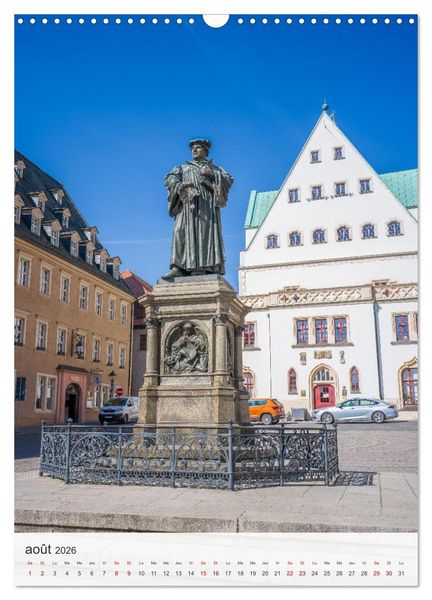 Produktbild: Lutherstadt Eisleben - La ville du grand r&eacute;formateur Luther (Calendrier mural 2026 DIN A3 horizontal), CALVENDO calendrier mensuel