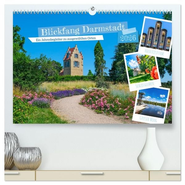 Produktbild: Blickfang Darmstadt! (hochwertiger Premium Wandkalender 2026 DIN A2 quer), Kunstdruck in Hochglanz