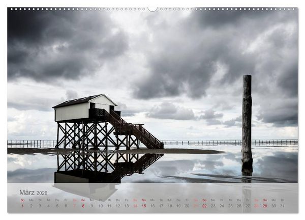 Produktbild: St. Peter-Ording durch die Jahreszeiten (Wandkalender 2026 DIN A2 quer), CALVENDO Monatskalender