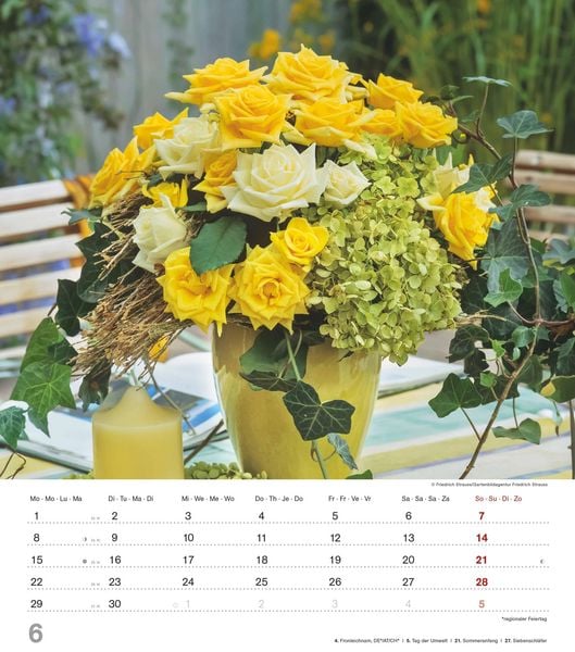 Produktbild: Der Duft der Rosen 2026 - Bildkalender 30x34 cm - Kalender mit wohl riechendem Duftlack - Duftkalender - Wandkalender - Blumenkalender