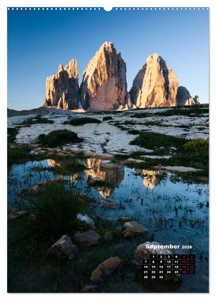 Produktbild: Dolomiten - Reise um die bleichen Berge zu entdecken (hochwertiger Premium Wandkalender 2026 DIN A2 hoch), Kunstdruck in Hochglanz