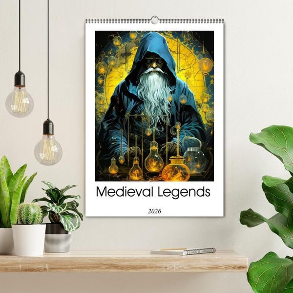 Produktbild: Medieval Legends (Wall Calendar 2026 DIN A2 portrait), CALVENDO 12 Month Wall Calendar