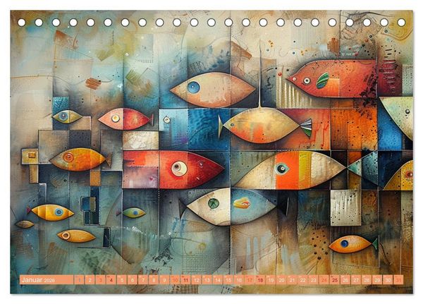 Produktbild: Nu abba Budder bei die Fische! (Tischkalender 2026 DIN A5 quer), CALVENDO Monatskalender