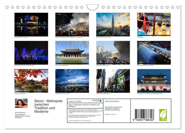 Produktbild: Seoul - Metropole zwischen Tradition und Moderne (Wandkalender 2026 DIN A4 quer), CALVENDO Monatskalender