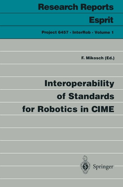 Produktbild: Interoperability of Standards for Robotics in CIME