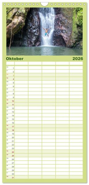 Produktbild: Familienplaner 2026 - S&uuml;dsee Inseln - Eine Reise ins Paradies mit 5 Spalten (Wandkalender, 21 x 45 cm) CALVENDO